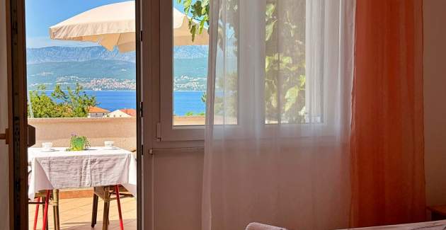 Apartman Dragica A2 – pogled more i balkon