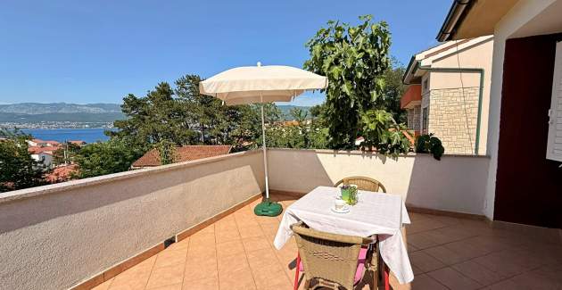 Apartman Dragica A2 – pogled more i balkon