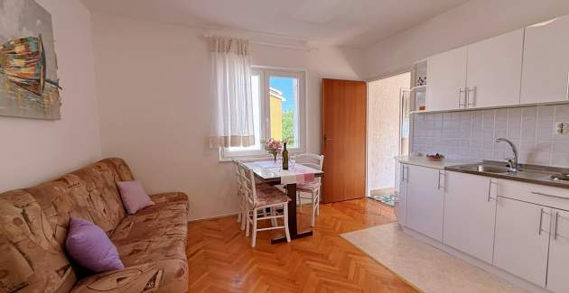 Apartman Dragica A2 – pogled more i balkon
