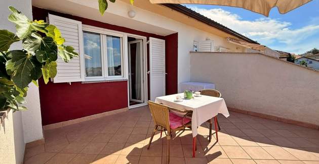 Apartman Dragica A2 – pogled more i balkon