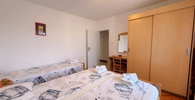 Apartman Dragica A2 – pogled more i balkon