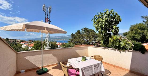 Apartman Dragica A2 – pogled more i balkon