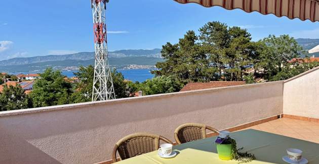 Apartman Dragica A4 – pogled more i balkon