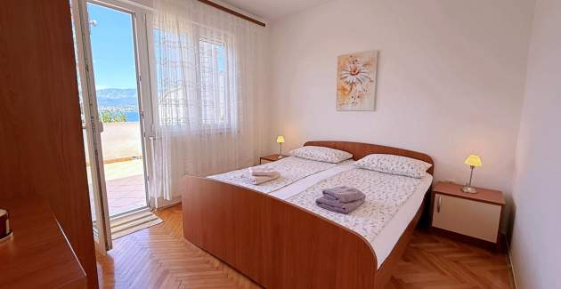 Apartman Dragica A4 – pogled more i balkon