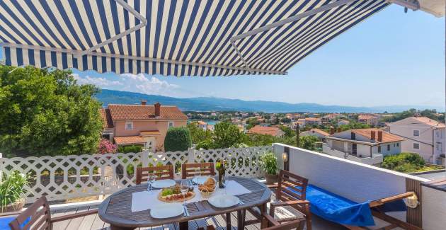Apartment Presker – Meerblick und Balkon