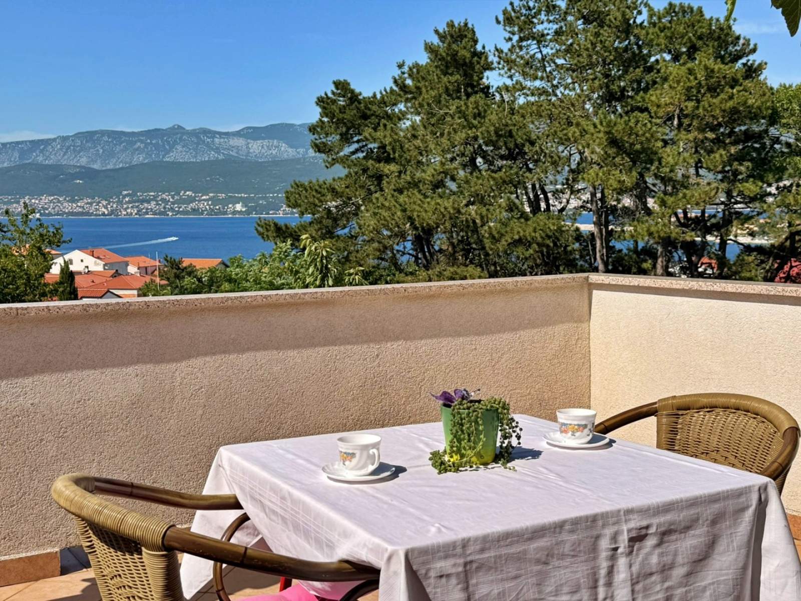 Apartman Dragica A2 – pogled more i balkon