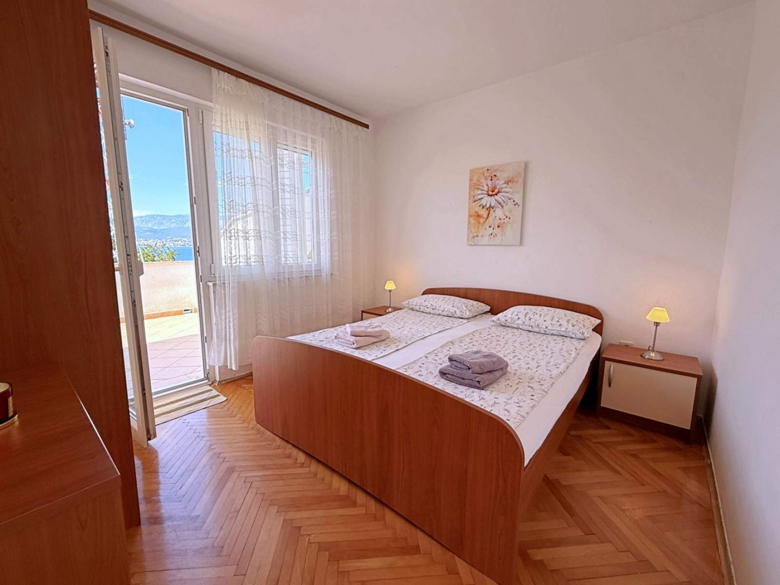Apartman Dragica A4 – pogled more i balkon